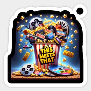 Popcorn and candy explosion! Sticker